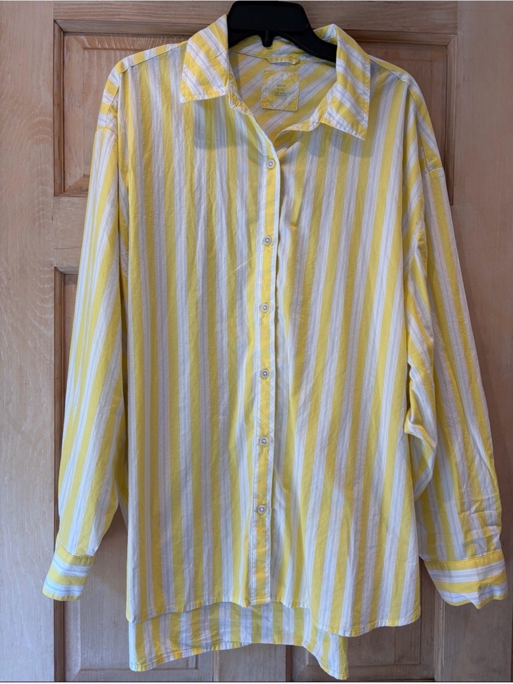 Aerie - Yellow & White Striped Button-Down Shirt